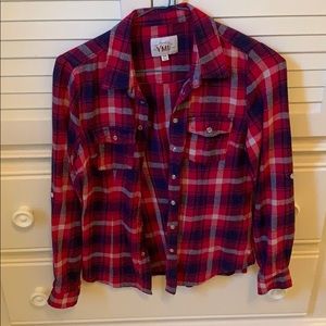 Plaid button down